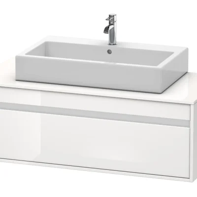Duravit Ketho - izlietnes skapītis 43x120x55 cm, ar 1 atvilktni, balts spīdīgs KT669602222