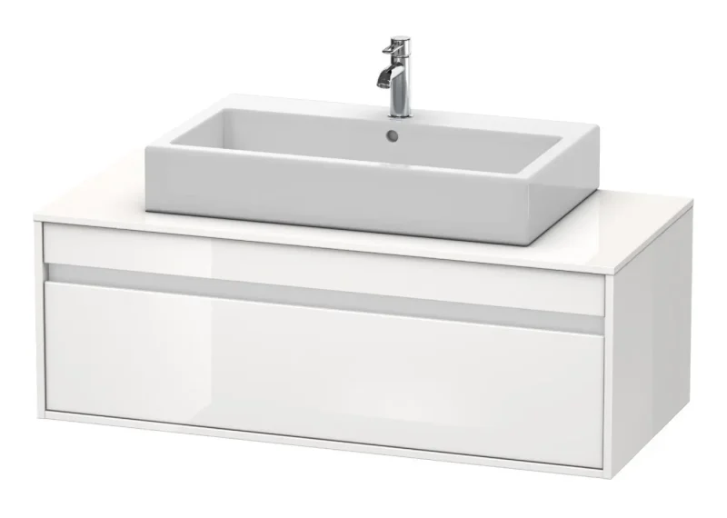 Duravit Ketho - izlietnes skapītis 43x120x55 cm, ar 1 atvilktni, balts spīdīgs KT669602222