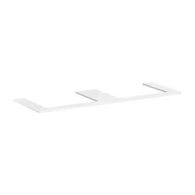 Hansgrohe Xelu Q - izlietnes plātne 156x55 cm, 2 izgriezumi, balta spīdīga 54112050