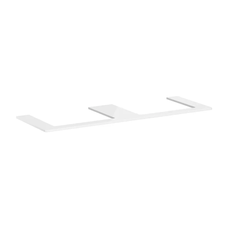 Hansgrohe Xelu Q - izlietnes plātne 156x55 cm, 2 izgriezumi, balta spīdīga 54112050