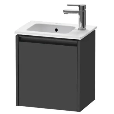 Duravit Ketho.2 - izlietnes skapītis 44x41x29 cm, ar 1 durvīm, eņģes pa labi, grafīta matēts K25060R49490000