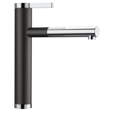 Blanco Linee S - virtuves maisītājs ar izvelkamu pieslēgumu, melns/hroms 526171