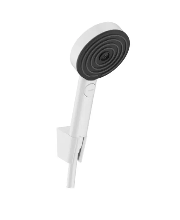 Hansgrohe Pulsify Select - dušas komplekts, 3 strūklas veidi, ar turētāju un 160 cm šļūteni, balts matēts 24303700