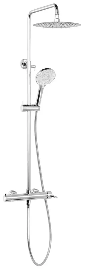Sapho Iconic - dušas komplekts ar maisītāju, diametrs 25 cm, 3 strūklas veidi, hroms AF139