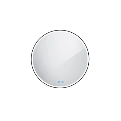 Nimco spoguļi - spogulis ar LED apgaismojumu, diametrs 60 cm, pieskāriena sensors, melns ZPC 28000RVX-90