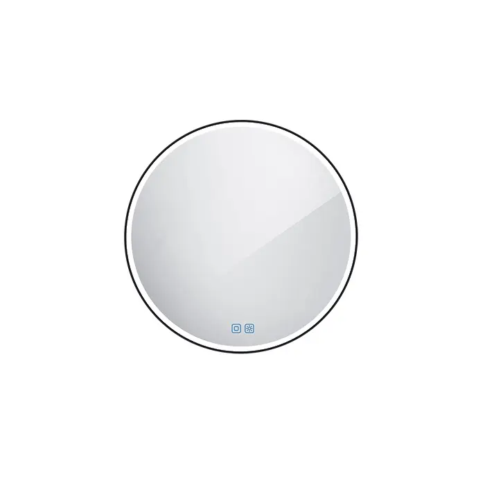 Nimco spoguļi - spogulis ar LED apgaismojumu, diametrs 60 cm, pieskāriena sensors, melns ZPC 28000RVX-90