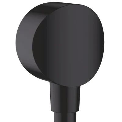 Hansgrohe Fixfit - dušas līkums S ar pretvārstu, melns matēts 26453670