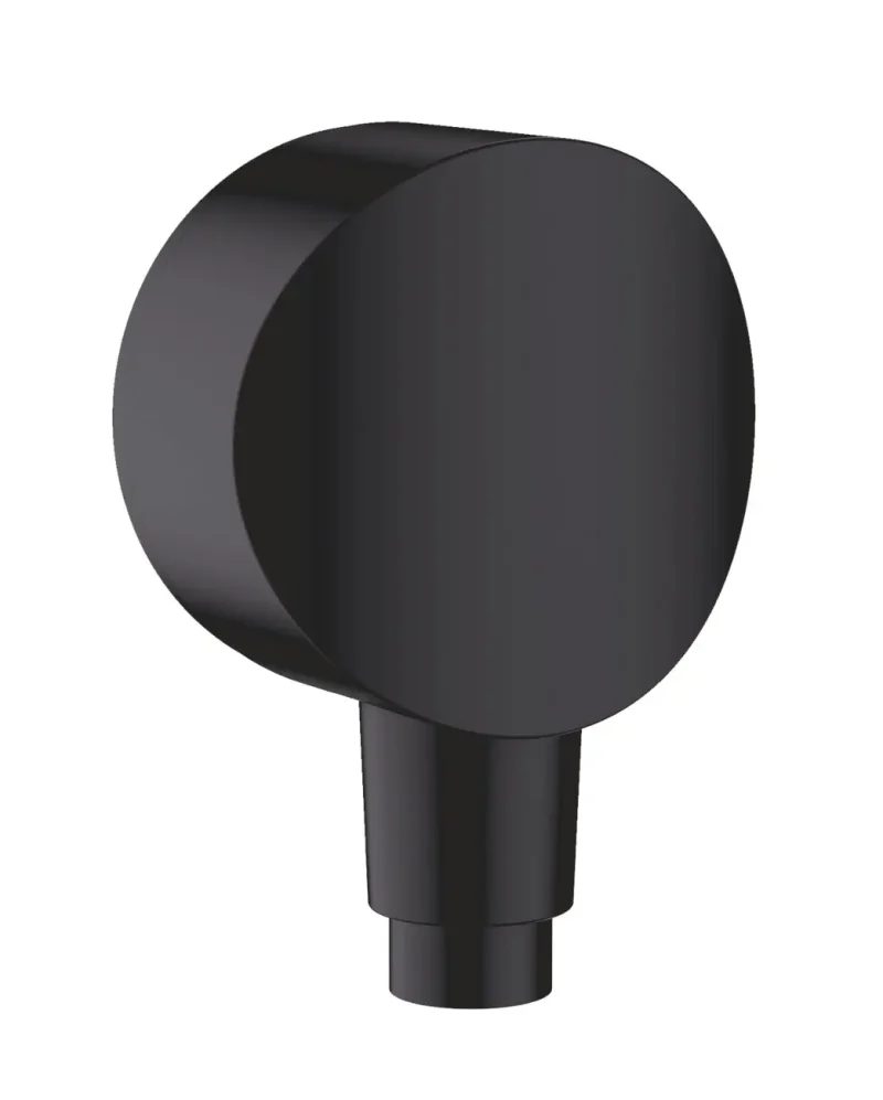 Hansgrohe Fixfit - dušas līkums S ar pretvārstu, melns matēts 26453670