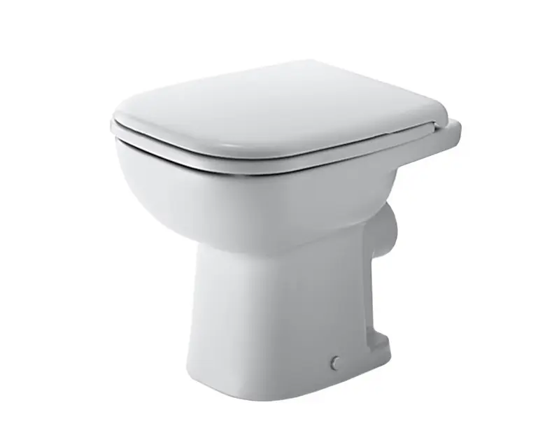 Duravit D-Code - stāvošs WC, horizontāla notece, ar HygieneGlaze, Alpu balts 21080920002