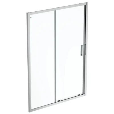 Ideal Standard Connect 2 - Bīdāmās durvis, 2 daļas, 100 cm, Silver Bright/caurspīdīgs stikls K9273EO
