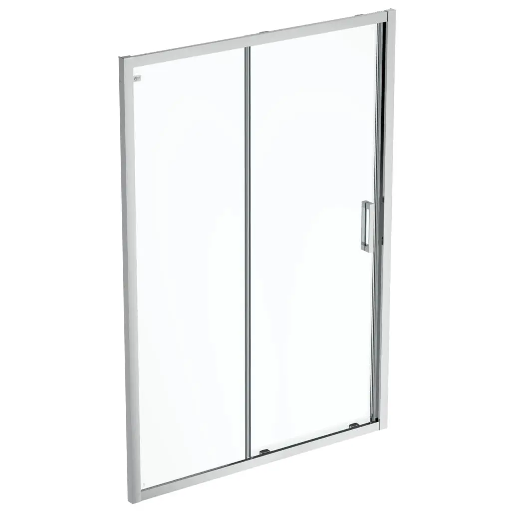 Ideal Standard Connect 2 - Bīdāmās durvis, 2 daļas, 100 cm, Silver Bright/caurspīdīgs stikls K9273EO