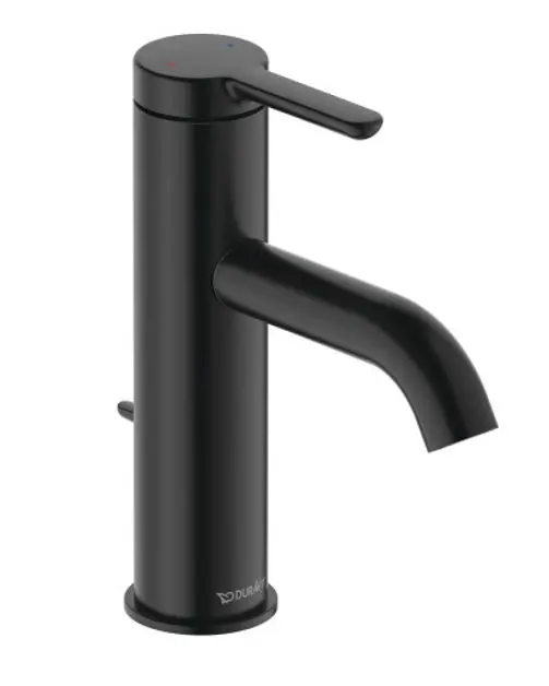 Duravit C.1 - izlietnes maisītājs ar izteku, matēti melns C11020001046