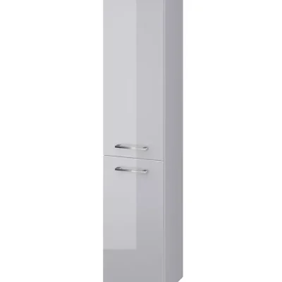 Cersanit Lara - augstais skapis, 150x30x25 cm, 2 durvis, eņģes pa kreisi/pa labi, pelēks S926-032-DSM