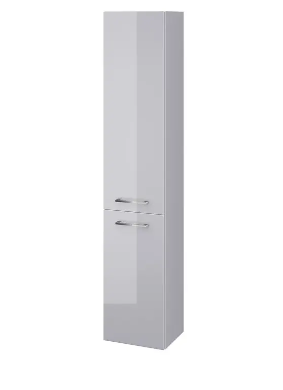 Cersanit Lara - augstais skapis, 150x30x25 cm, 2 durvis, eņģes pa kreisi/pa labi, pelēks S926-032-DSM