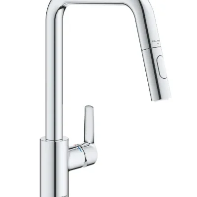 Grohe QuickFix Start - virtuves izlietnes maisītājs ar izvelkamu dušu, hroms 30631000