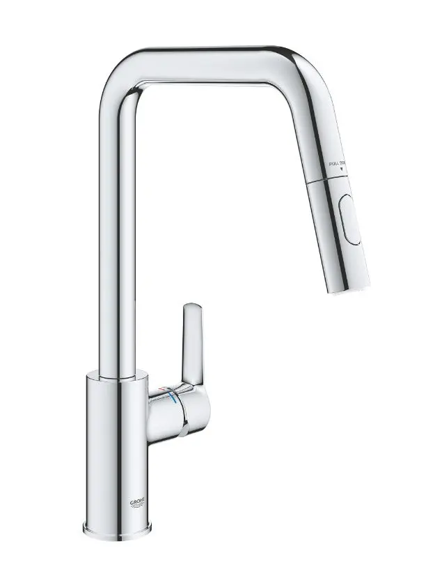 Grohe QuickFix Start - virtuves izlietnes maisītājs ar izvelkamu dušu, hroms 30631000