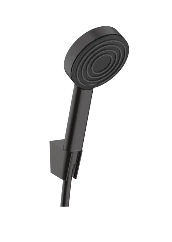 Hansgrohe Pulsify S - dušas galva komplekts, 1 strūkla, turētājs un šļūtene 125 cm, melns matēts 24301670