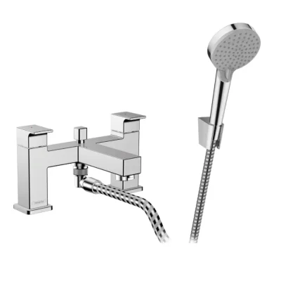 Hansgrohe Vernis Shape - vannas malas maisītājs ar piederumiem, 2 atveru uzstādīšana, hromēts 71462000