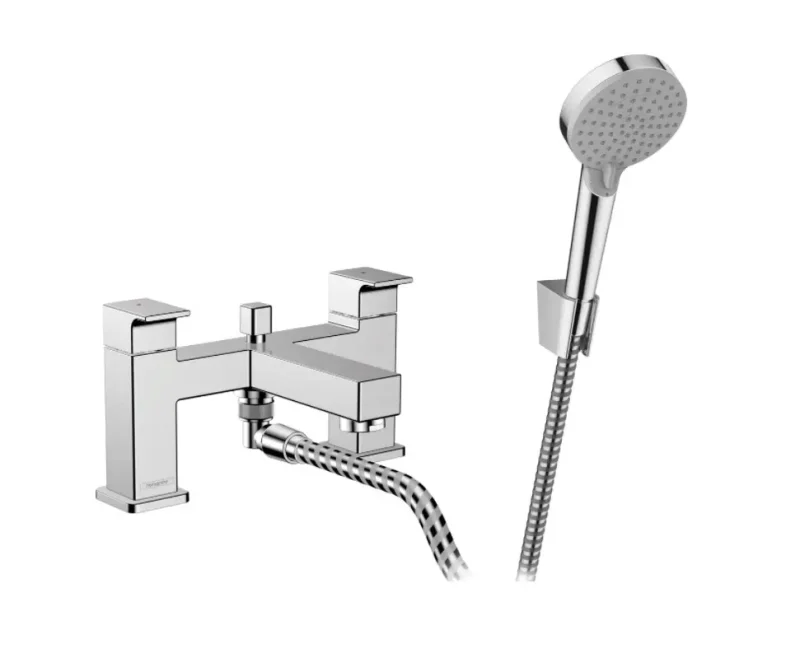Hansgrohe Vernis Shape - vannas malas maisītājs ar piederumiem, 2 atveru uzstādīšana, hromēts 71462000