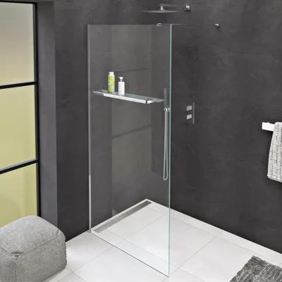 Polysan Modular Shower - viengabala dušas starpsiena 100 cm, caurspīdīgs stikls MS1-100-D