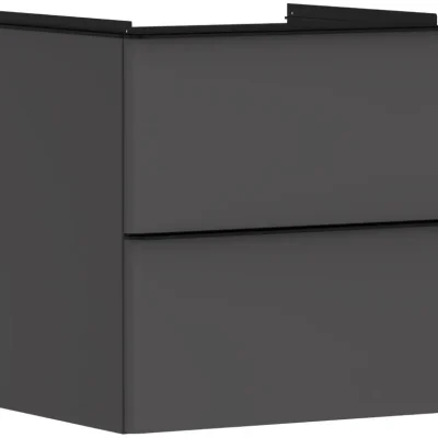 Hansgrohe Xelu Q - izlietnes skapītis, 63x58x50 cm, 2 atvilktnes, matēti pelēks/matēti melns 54024670