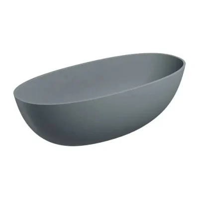 OMNIRES Shell - brīvi stāvoša vanna, 175x78 cm, matēti pelēka SHELL175WWAG