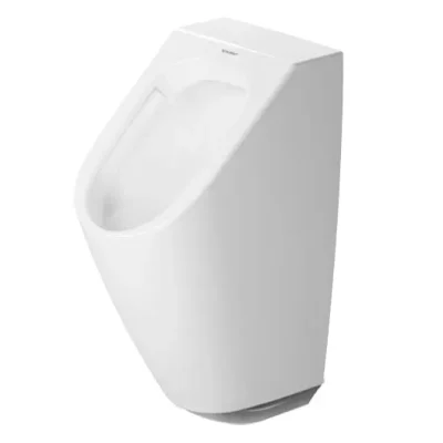 Duravit ME by Starck - pisuārs, darbība ar baterijām, aizmugurējā notece, bez skalošanas malas, ar HygieneGlaze, balts 2809312000
