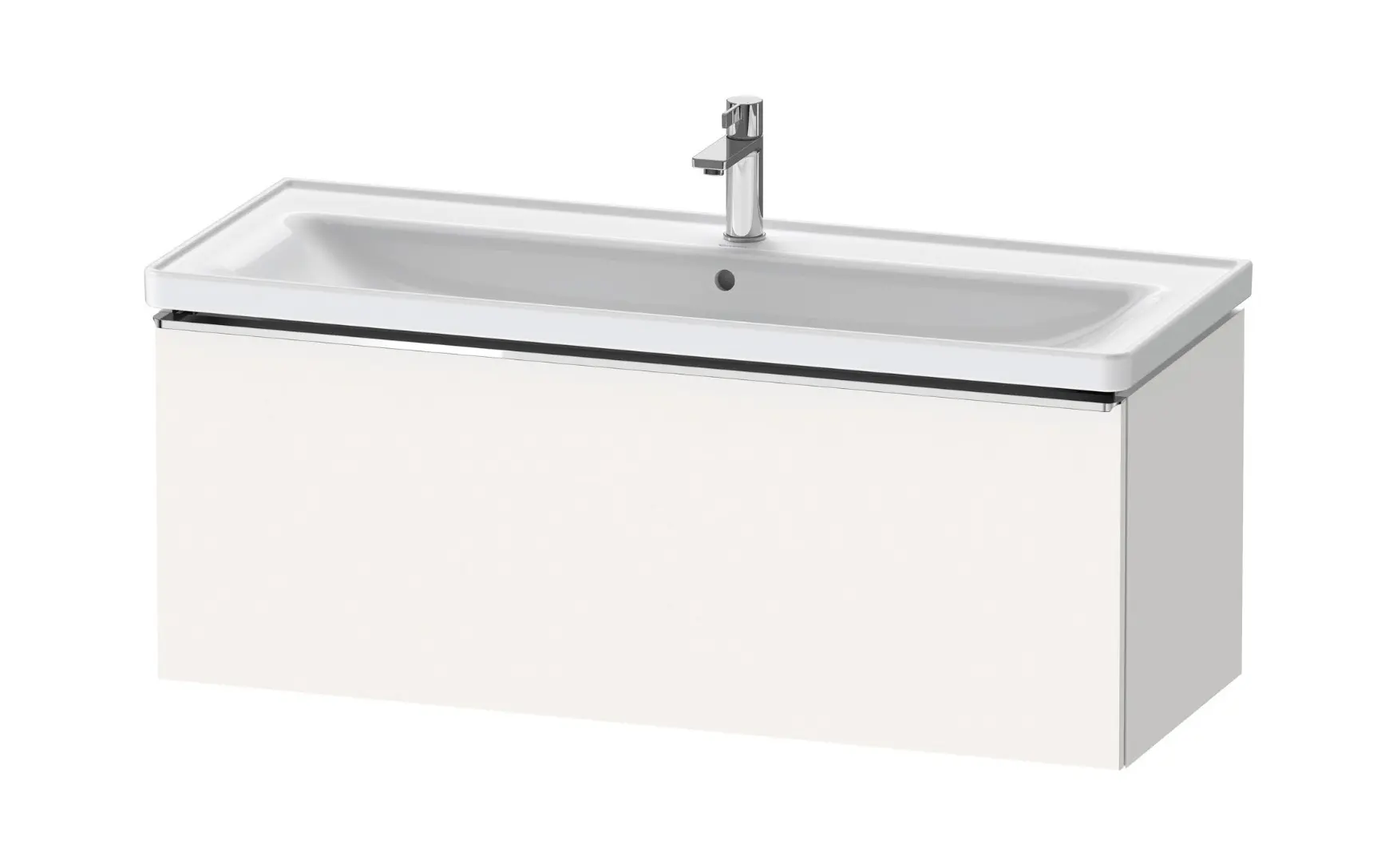 Duravit D-Neo - izlietnes apakšskapis, 118x44x45 cm, 1 atvilktne, matēti balts DE4291010180000