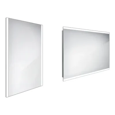 Nimco spogulis - LED vannas istabas spogulis 50x70 cm, kvadrātveida, alumīnijs ZP 11001