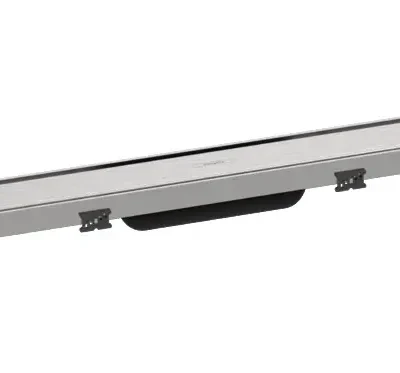 Hansgrohe RainDrain Match - dušas noteka 1200 ar nerūsējošā tērauda resti, ar augstumā regulējamu rāmi, matēts nerūsējošais tērauds 56042800