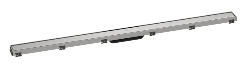 Hansgrohe RainDrain Match - dušas noteka 1200 ar nerūsējošā tērauda resti, ar augstumā regulējamu rāmi, matēts nerūsējošais tērauds 56042800