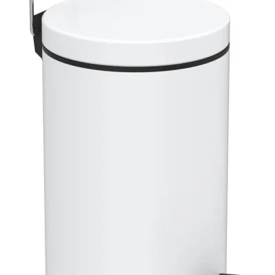 Aqualine Simple Line - atkritumu tvertne, 3 l, apaļa, balta 28103