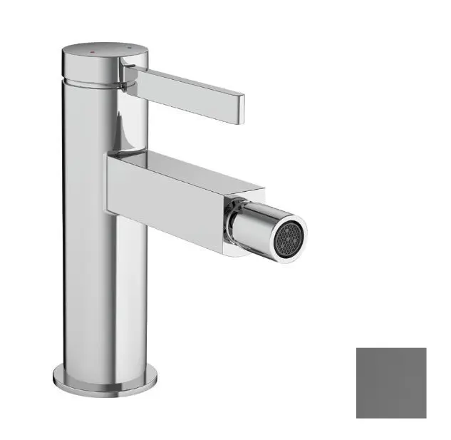 Hansgrohe Finoris - bideta maisītājs ar Push-Open noteces komplektu, melns hroms, matēts 76200340