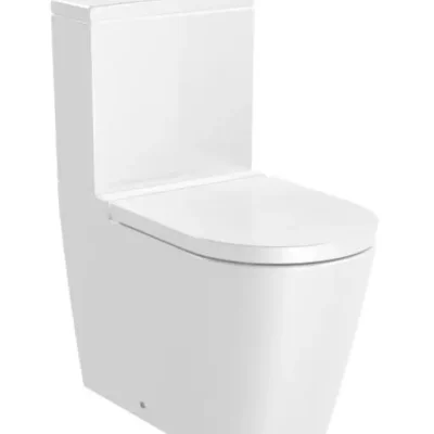 Roca Inspira - WC kombinētais komplekts, Vario izvads, Rimless, balts A342526000