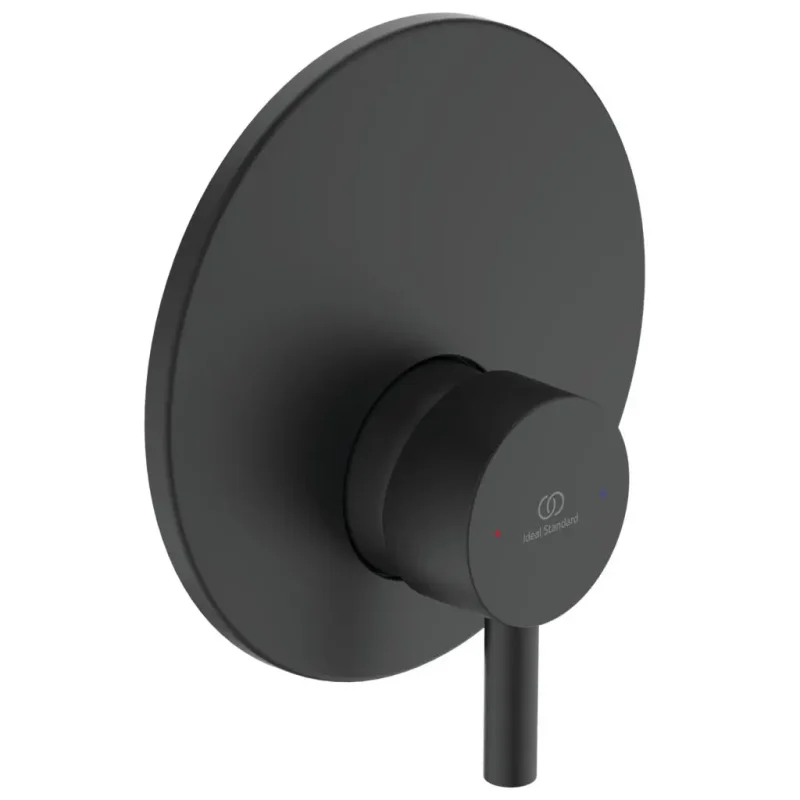 Ideal Standard CeraLine - dušas maisītājs, zemapmetuma ar 1 izvadu, melns BD138XG
