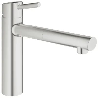 Grohe Concetto - virtuves izlietnes vienas sviras maisītājs, SuperSteel 31129DC1