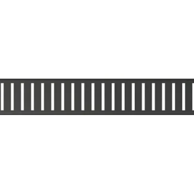Alcadrain režģi - režģis lineārai dušas paliktnim 105 cm, matēti melns PURE-1050BLACK