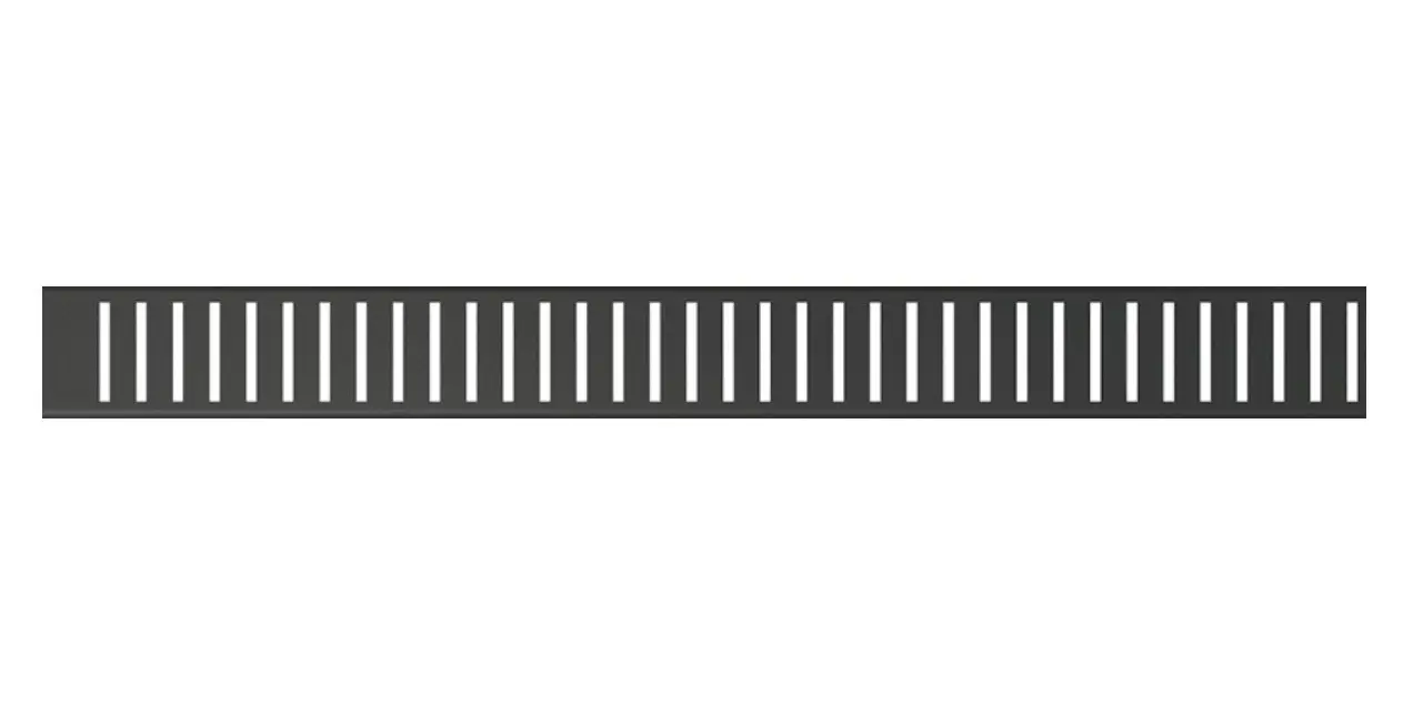 Alcadrain režģi - režģis lineārai dušas paliktnim 105 cm, matēti melns PURE-1050BLACK