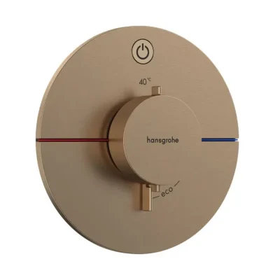 Hansgrohe ShowerSelect Comfort - zemapmetuma termostata maisītājs, birstēts bronzas tonis 15553140