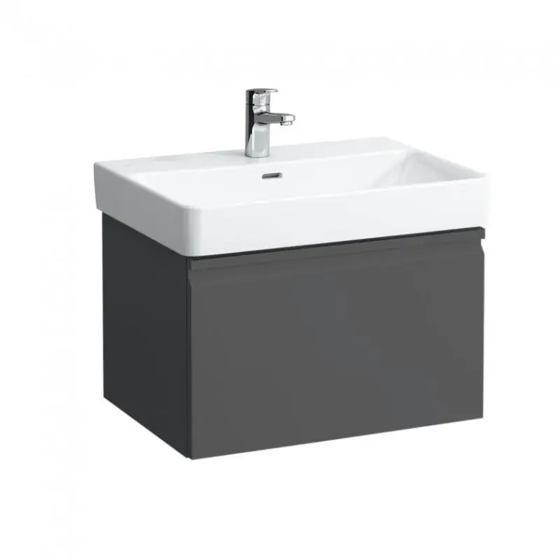 Laufen Pro S - izlietnes skapītis, 62x45x39 cm, 1 atvilktne, grafīts matēts H4834210964801