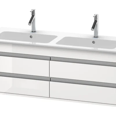 Duravit Ketho - izlietnes skapītis 48x127x48 cm, 4 atvilktnes, balts spīdīgs KT643302222