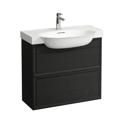 Laufen The New Classic - izlietnes skapītis, 78x32x68 cm, 2 atvilktnes, melns ozols H4060420856281