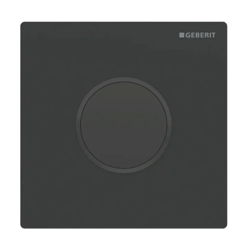 Geberit skalošanas sistēmas - pisuāra vadība ar elektronisku skalošanas aktivizēšanu tips 10, tīkla darbība, easy to clean, melns matēts 116.025.16.1