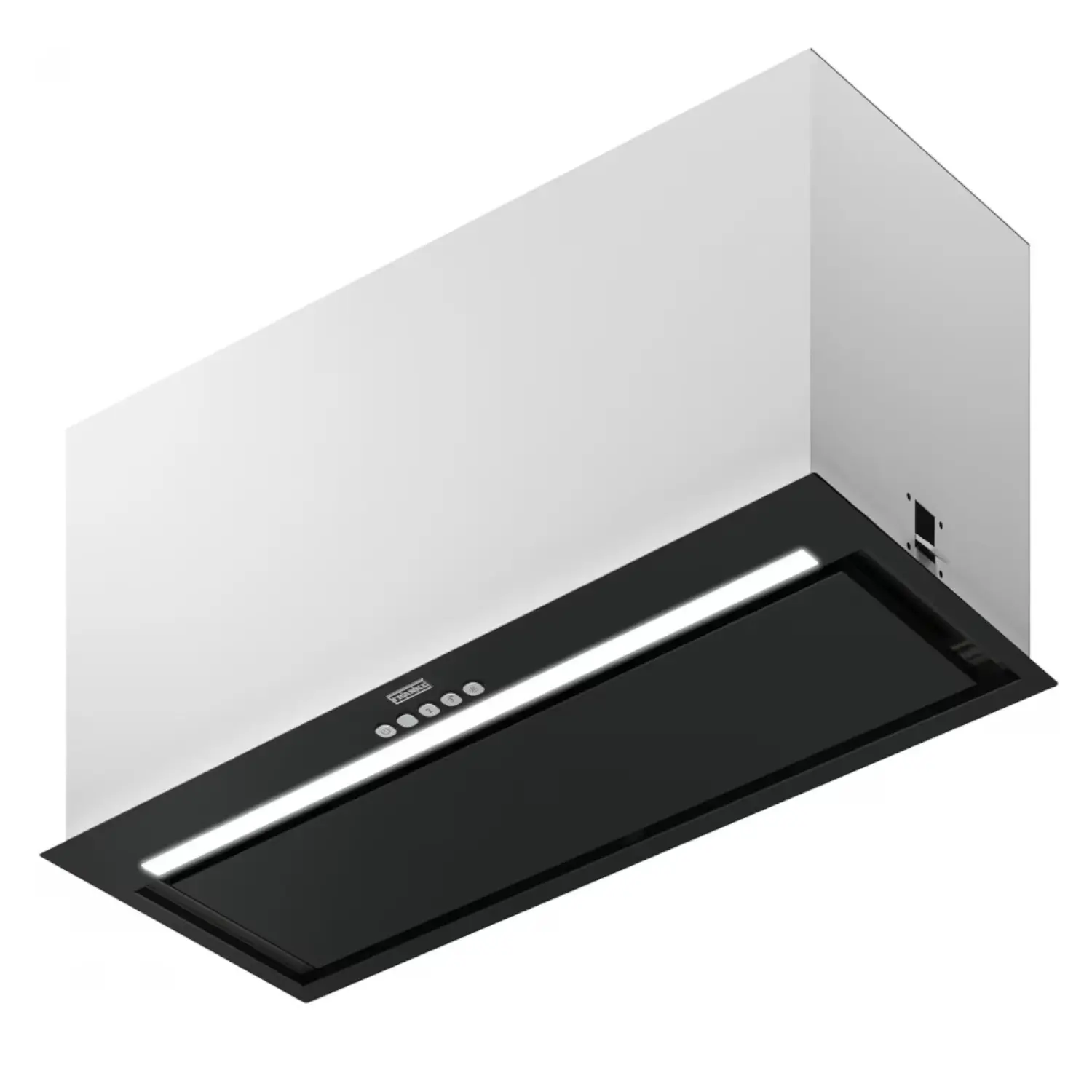 Franke Maris - iebūvējamais tvaika nosūcējs FBFE BK matēts A70, platums 70 cm, matēti melns 305.0665.365