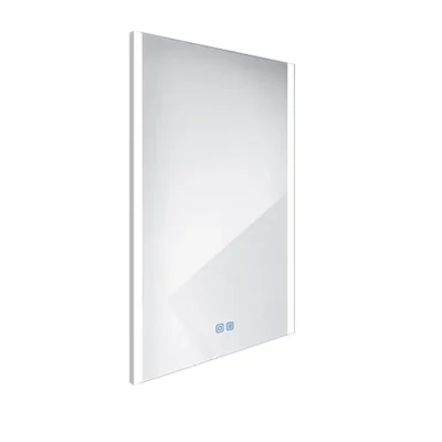 Nimco spogulis - LED apgaismots spogulis, 50x70 cm, skārienjutīgs sensors, alumīnijs ZP 11001VX