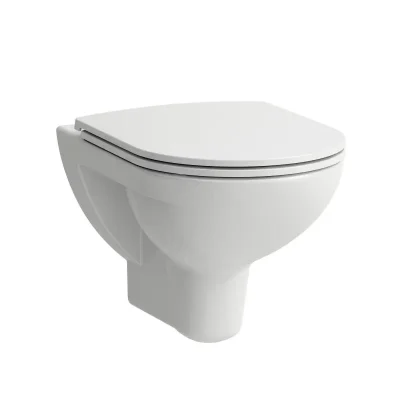 Laufen Pro - piekaramais WC ar sēdekli Slim, Slowclose, Rimless, balts H8669510000001