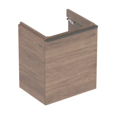 Geberit Smyle Square - izlietnes skapītis, 54x43x62 cm, 1 durvis, eņģes labajā pusē, riekstkoks/lava 500.365.JR.1