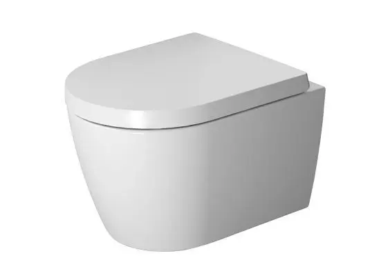 Duravit ME by Starck - pie sienas stiprināms WC ar WC sēdekli SoftClose, Rimless, Alpu balts 45300900A1