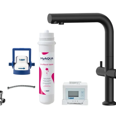 kielle Wimeo - virtuves izlietnes maisītājs ar filtru, matēti melns 10525SFI184
