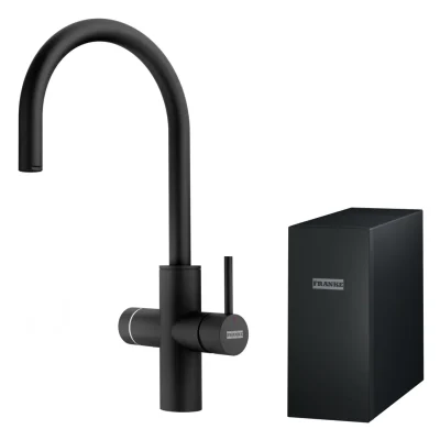 Franke Mythos - virtuves izlietnes maisītājs ar filtru, matēti melns 160.0731.752